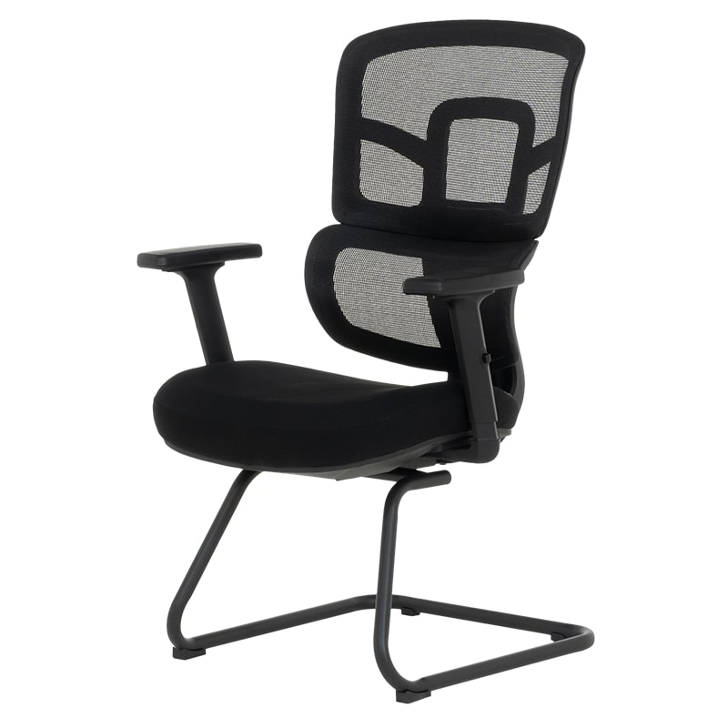 Посетителски офис стол Carmen 7682 черен